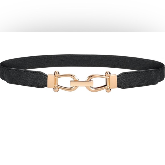 None Accessories - Black and Gold Women's Belt size Small
